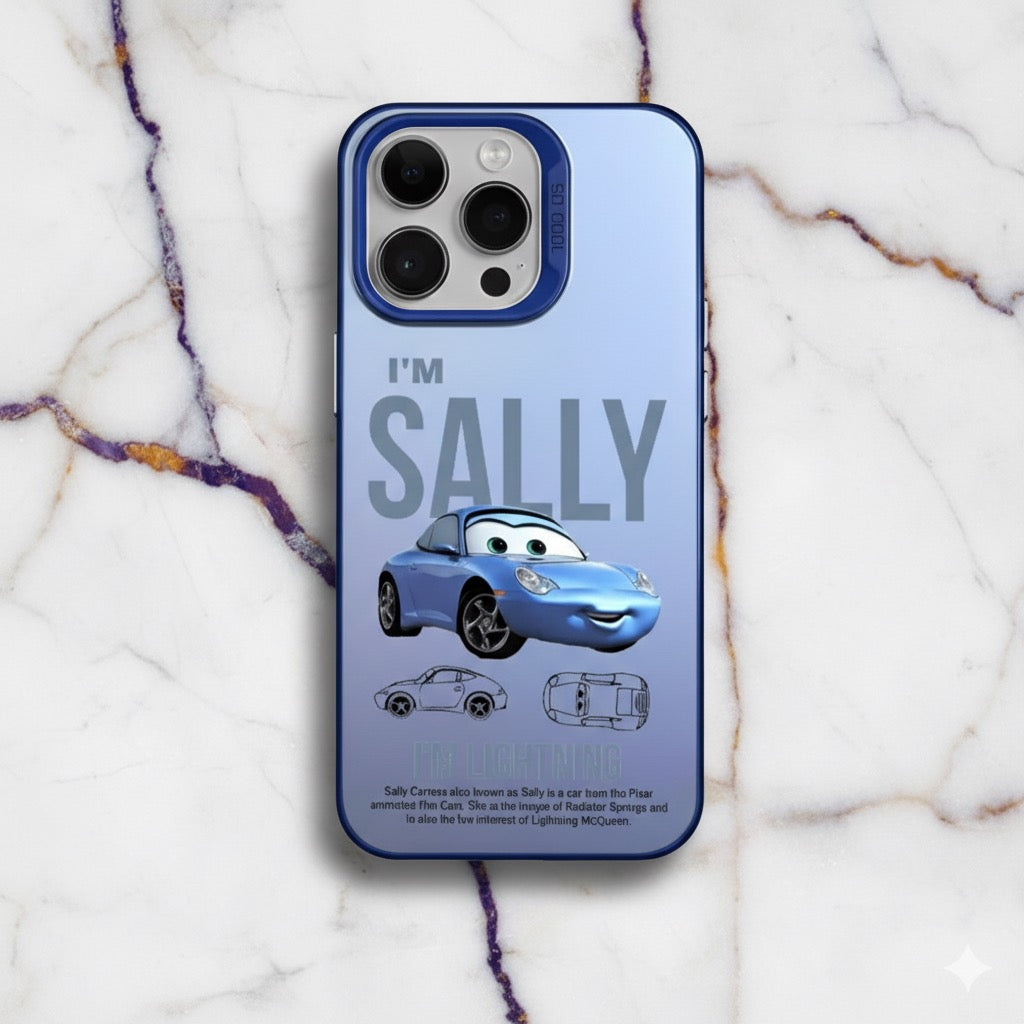 Coque IPhone flash Mcqueen & Sally