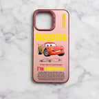 Coque iPhone flash Mcqueen & Sally