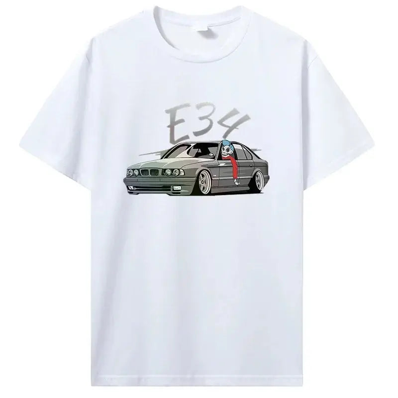 T-shirt rétro BMW E34 - Collection passion automobile - DriftLyon
