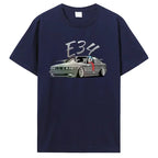 T-shirt rétro BMW E34 - Collection passion automobile - DriftLyon