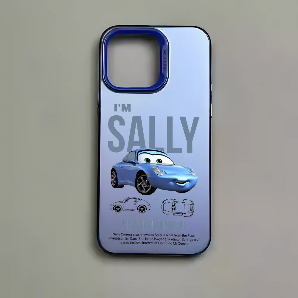 Coque IPhone flash Mcqueen & Sally
